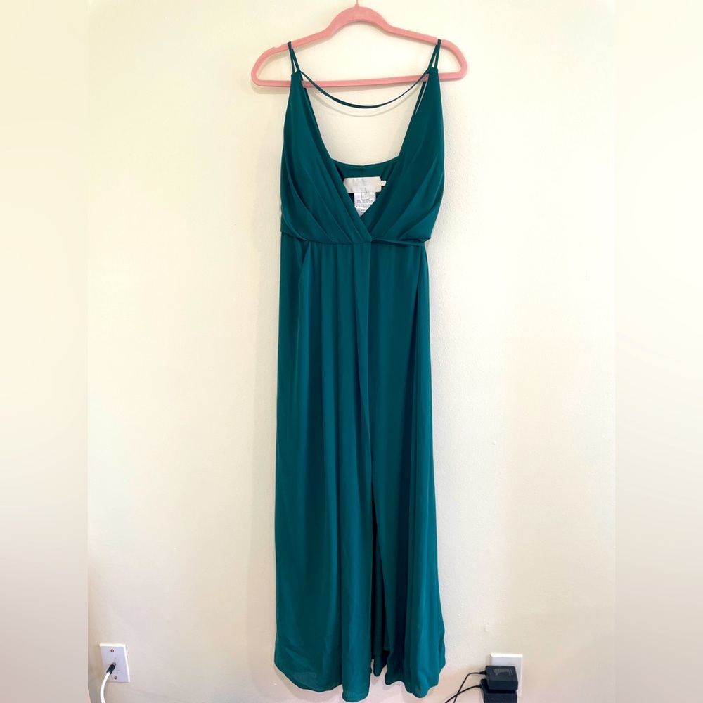 Forest Green David’s Bridal Bridesmaid Dress